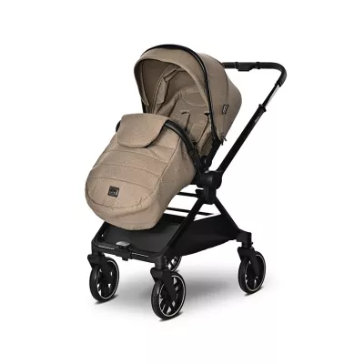 Carucior Set 3 in 1, Reya, maner reversibil, pana la 22 kg, Maro