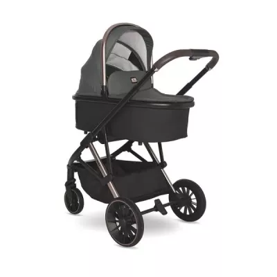 Carucior set 3in1,  Aria, cosulet auto Aria Luxe 40-87 cm inclus, Green