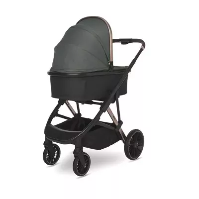 Carucior set 3in1,  Aria, cosulet auto Aria Luxe 40-87 cm inclus, Green