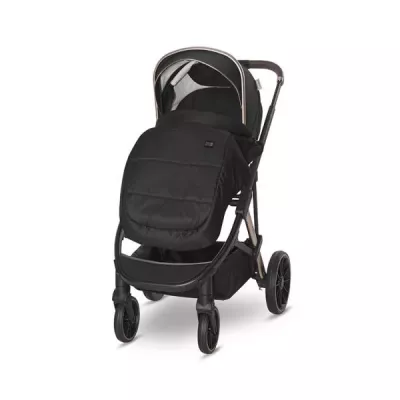 Carucior set 3in1,  Aria, cosulet auto Aria Luxe 40-87 cm inclus, Black