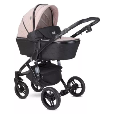 Lichidare de Stoc - Carucior set Rimini Premium, landou separat, sezut reversibil, cadru din aluminiu, cos auto optional, Cameo Rose Stars, bebelorelli.ro