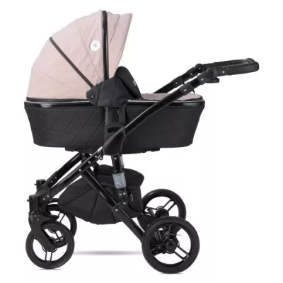 Carucior set Rimini Premium, landou separat, sezut reversibil, cadru din aluminiu, cos auto optional, Cameo Rose Stars
