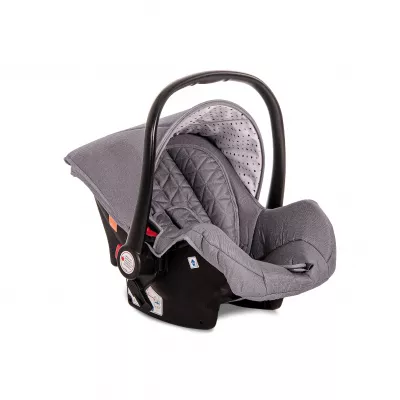 Carucior set, Storm, de la 0 luni pana la 4 ani, maxim 22 kg, cos auto inclus, cadru din aluminiu, Gri Steel