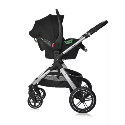 Carucior Set Viola, cos auto inclus, set adaptori inclus, pana la 22 kg, Opaline Grey