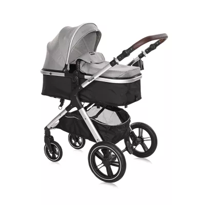 Carucior Set Viola, cos auto inclus, set adaptori inclus, pana la 22 kg, Opaline Grey
