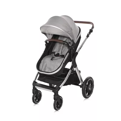 Carucior Set Viola, cos auto inclus, set adaptori inclus, pana la 22 kg, Opaline Grey