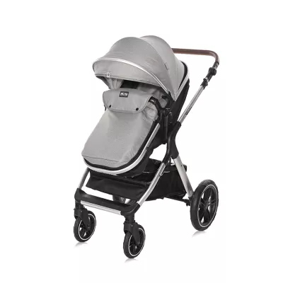 Carucior Set Viola, cos auto inclus, set adaptori inclus, pana la 22 kg, Opaline Grey