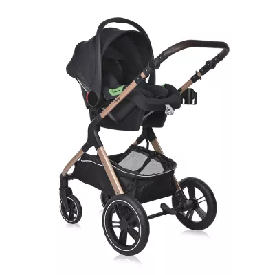 Carucior Set Viola, cos auto inclus, set adaptori inclus, pana la 22 kg, Pearl Beige