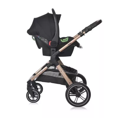 Carucior Set Viola, cos auto inclus, set adaptori inclus, pana la 22 kg, Pearl Beige