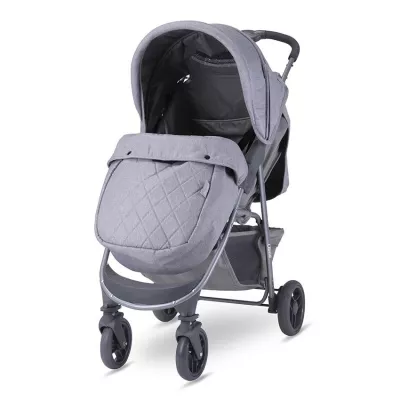 Carucior sport - Carucior sport Olivia Basic, cu husa de picioare, pliere tip carte, Cool Gri, bebelorelli.ro