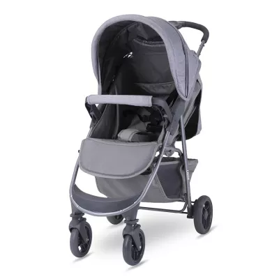 Carucior sport Olivia Basic, cu husa de picioare, pliere tip carte, Cool Gri