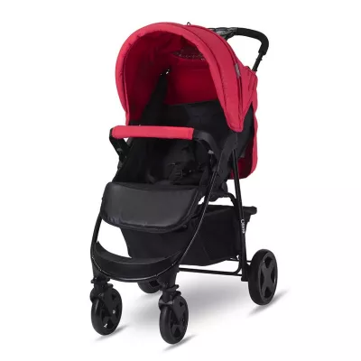 Carucior sport Olivia Basic, cu husa de picioare, pliere tip carte, Mars Rosu