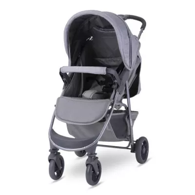 Carucior sport Olivia Basic, cu husa de picioare, pliere tip carte, Cool Gri