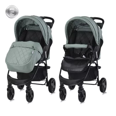 Carucior sport Olivia, pliere tip carte, cu husa de picioare, Verde Bay