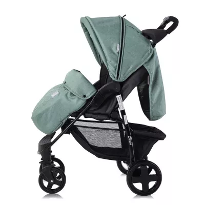 Carucior sport Olivia, pliere tip carte, cu husa de picioare, Verde Bay