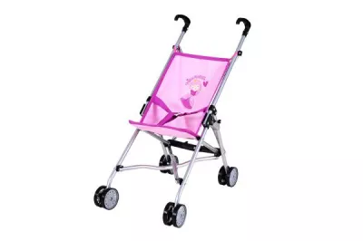 Carucior sport pentru papusi, Knorr Toys, Sim, 42 x 27 x 55 cm, 3 Ani+, Princess Pink