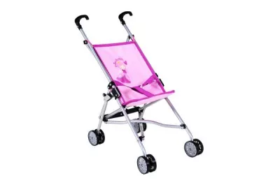Carucioare papusi si accesorii - Carucior sport pentru papusi, Knorr Toys, Sim, 42 x 27 x 55 cm, 3 Ani+, Princess Pink, bebelorelli.ro