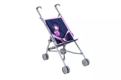 Carucioare papusi si accesorii - Carucior sport pentru papusi, Knorr Toys, Sim, 42 x 27 x 55 cm, 3 Ani+, Princess Blue, bebelorelli.ro