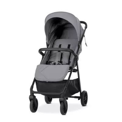 Carucior sport ultrausor, Zozu, pliere cu o mana, 5.8 kg, pana la 22 kg, Grey
