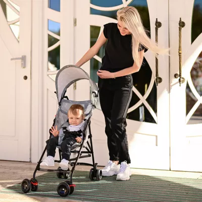 Carucior sport - Carucior sport Vaya, ultra light, de la 6 luni pana la 3 ani, maxim 15 kg, pliere tip umbrela, Galben, bebelorelli.ro
