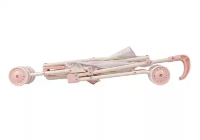 Carucior tip umbrela pentru papusi, compact si practic, colectia Koala, Roz