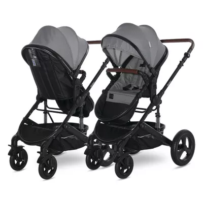 Carucior transformabil Boston, de la 0 luni pana la 22 kg, Dolphin Grey