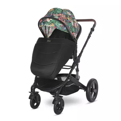Carucior  Boston, de la 0 luni pana la 4 ani, maxim 22 kg, landou separat,  cadru din aluminiu, cos auto optional, Tropical Flowers