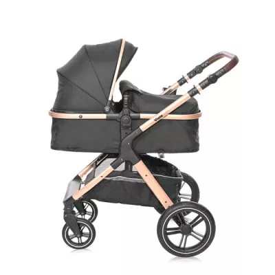 Carucior transformabil, Viola, cu adaptori cos auto, pana la 22 kg Black Diamonds