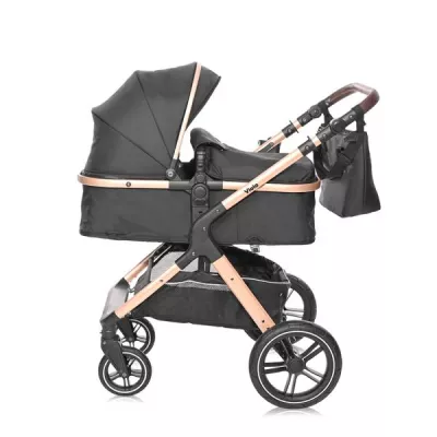 Carucior transformabil, Viola, cu adaptori cos auto, pana la 22 kg Black Diamonds