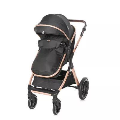 Carucior transformabil, Viola, cu adaptori cos auto, pana la 22 kg Black Diamonds