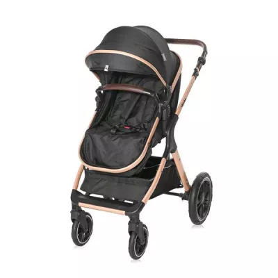 Carucior transformabil, Viola, cu adaptori cos auto, pana la 22 kg Black Diamonds