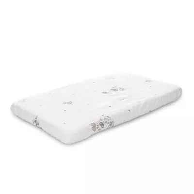 Cearceaf cu elastic pentru patut, 98 x 65 cm, 100% bumbac ranforce, White Giraffe