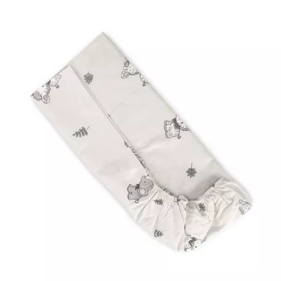 Cearceaf cu elastic pentru patut, 98 x 65 cm, 100% bumbac ranforce, Beige Jungle