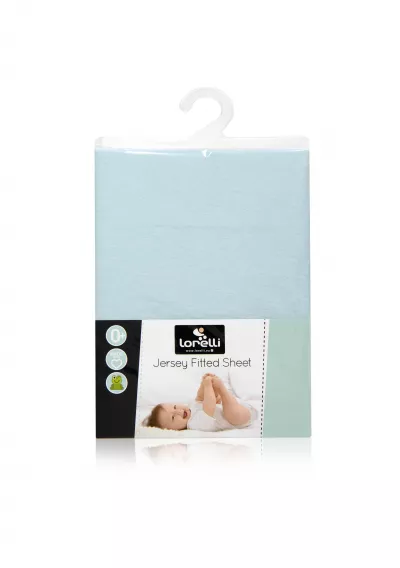 Cearsaf pat jersey, 60 x 120 cm Blue