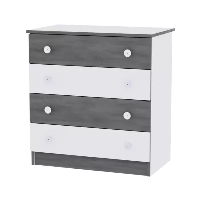 White Vintage Grey