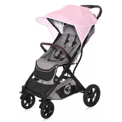 Copertina pentru carucior, model universal, protectie solara, Pink Stars