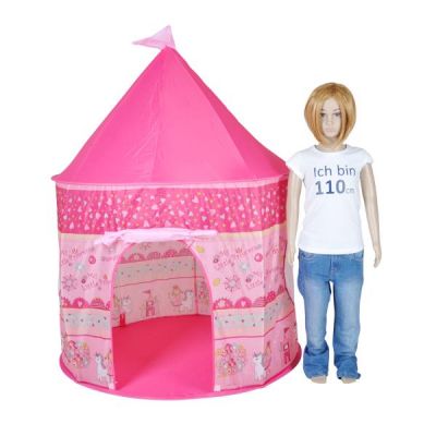 Cort de joaca pentru copii, Knorr Toys, potrivit interior/exterior, din material hidrofug, diametru 105 cm, inaltime 135 cm, 3 Ani+, My Little Princess