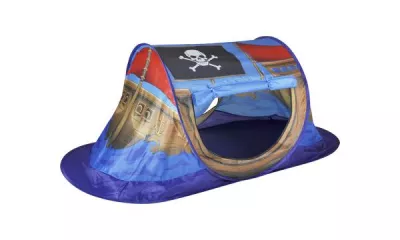 Casute si corturi copii - Cort de joaca pop-up pentru copii, Knorr Toys, potrivit interior/exterior, din material hidrofug, 170x85x70 cm, 3 Ani+, Corabia Piratilor, bebelorelli.ro