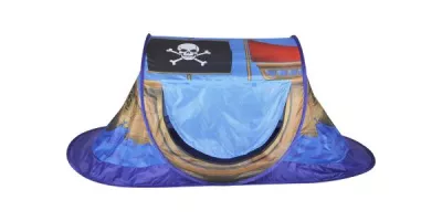 Cort de joaca pop-up pentru copii, Knorr Toys, potrivit interior/exterior, din material hidrofug, 170x85x70 cm, 3 Ani+, Corabia Piratilor