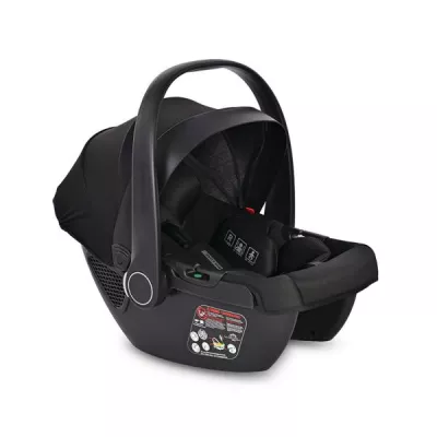 Cosulet auto pentru copii, Aria Luxe, panou de ventilatie, tetiera reglabila, maner reglabil, 0-15 Luni, 40-87 cm, Black Jasper