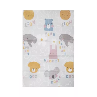 Covoras de joaca termic pentru copii, din spuma XPE, design cu doua fete, pliabil, 120 x 180 cm, Buddies & Stars Covoras de joaca termic pentru copii, din spuma XPE, design cu doua fete, pliabil, 120 x 180 cm, Buddies & Stars