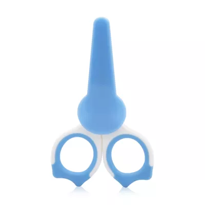 Accesorii igiena - Forfecuta de unghii pentru bebelusi, cu suport de protectie, 0 luni+, Moonlight Blue, bebelorelli.ro