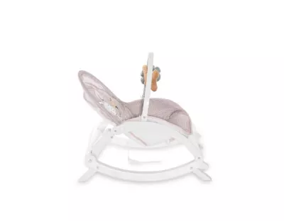 Fotoliu balansoar, Enjoy, cu vibratii si muzica, Beige Daisy