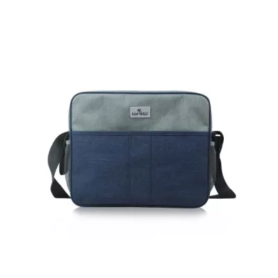 Lichidare de Stoc - Geanta accesorii bebe, compartimentata, Blue & Grey, bebelorelli.ro