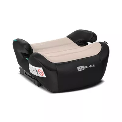 Inaltator auto pentru copii, Matador, Beige, Isofix, i-Size, 6-12 ani, 125-150 cm, certificat R129