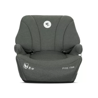 Inaltator auto pentru copii, Pyxis, i-Size, Isofix, tip booster cu spatar detasabil, 6-12 ani, 125-150 cm, Green