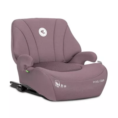 i-Size - Inaltator auto pentru copii, Pyxis, i-Size, Isofix, tip booster cu spatar detasabil, 6-12 ani, 125-150 cm, Pink, bebelorelli.ro
