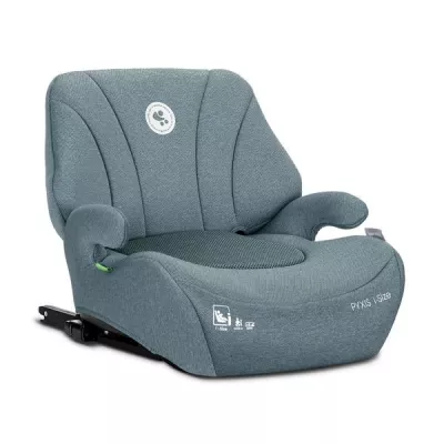 i-Size - Inaltator auto pentru copii, Pyxis, i-Size, Isofix, tip booster cu spatar detasabil, 6-12 ani, 125-150 cm, Blue, bebelorelli.ro