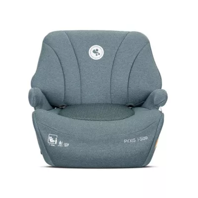 Inaltator auto pentru copii, Pyxis, i-Size, Isofix, tip booster cu spatar detasabil, 6-12 ani, 125-150 cm, Blue