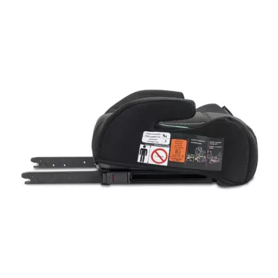 Inaltator auto pentru copii, Zen, Isofix, 6-12 Ani, 125-150 cm, cu conectori pentru ghidaj, Black